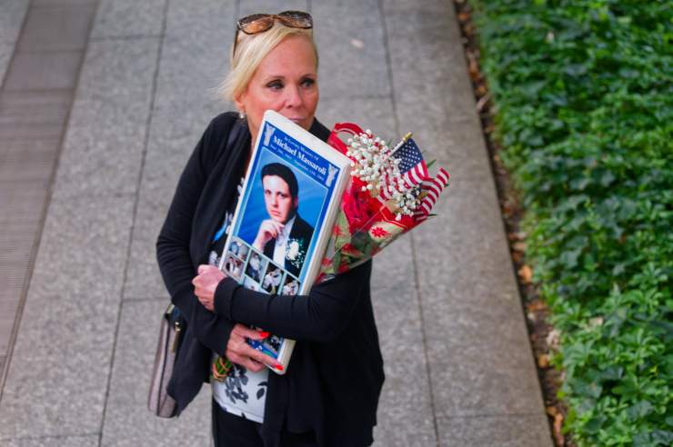 This photo and above: Keeping the memory alive of loved ones lost on Sept. 11, 2001. Photos: Carl Glassman/Tribeca Trib